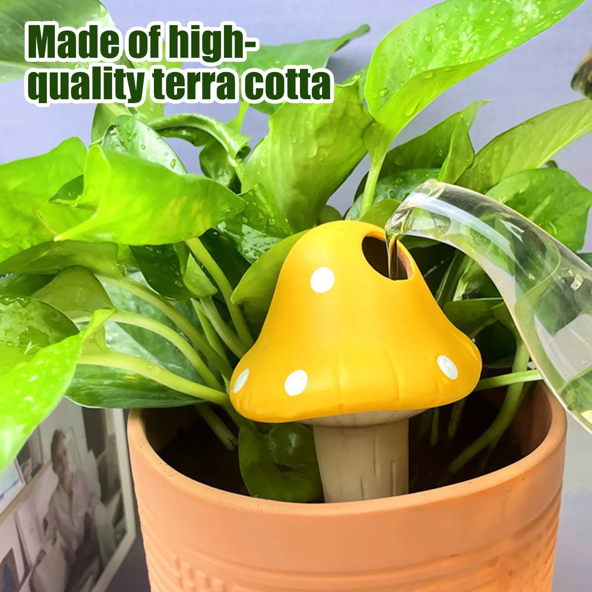 Automatic Drip Irrigation System Self Watering Cute Mushroom Spike Flower Plants Greenhouse Garden Auto Water Dripper Device self watering globes,automatic watering device