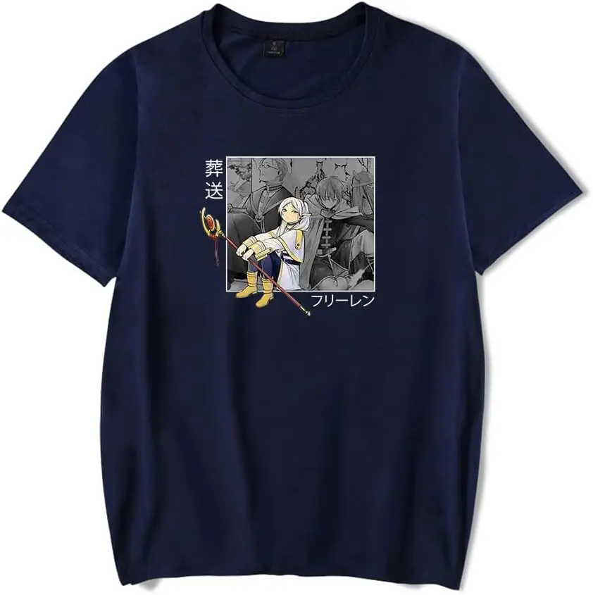 

Sousou no Frieren Anime Tee Unisex Crewneck Short Sleeve T-Shirt Harajuku Unisex Summer Tops