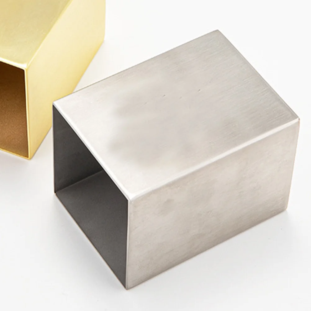 

Stainless Steel Square Storage Box Pen and Pencil Organizer Desk for Office Marker Holder Stand Holders Organizers Stationery