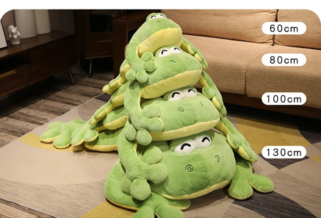 Cute Big Size Frog Plush Toy Stuffed Plushies 60cm-130cm Large Size Frog  Throw Pillow Cushion Home Decor Kids Toys Birthday Gift - AliExpress