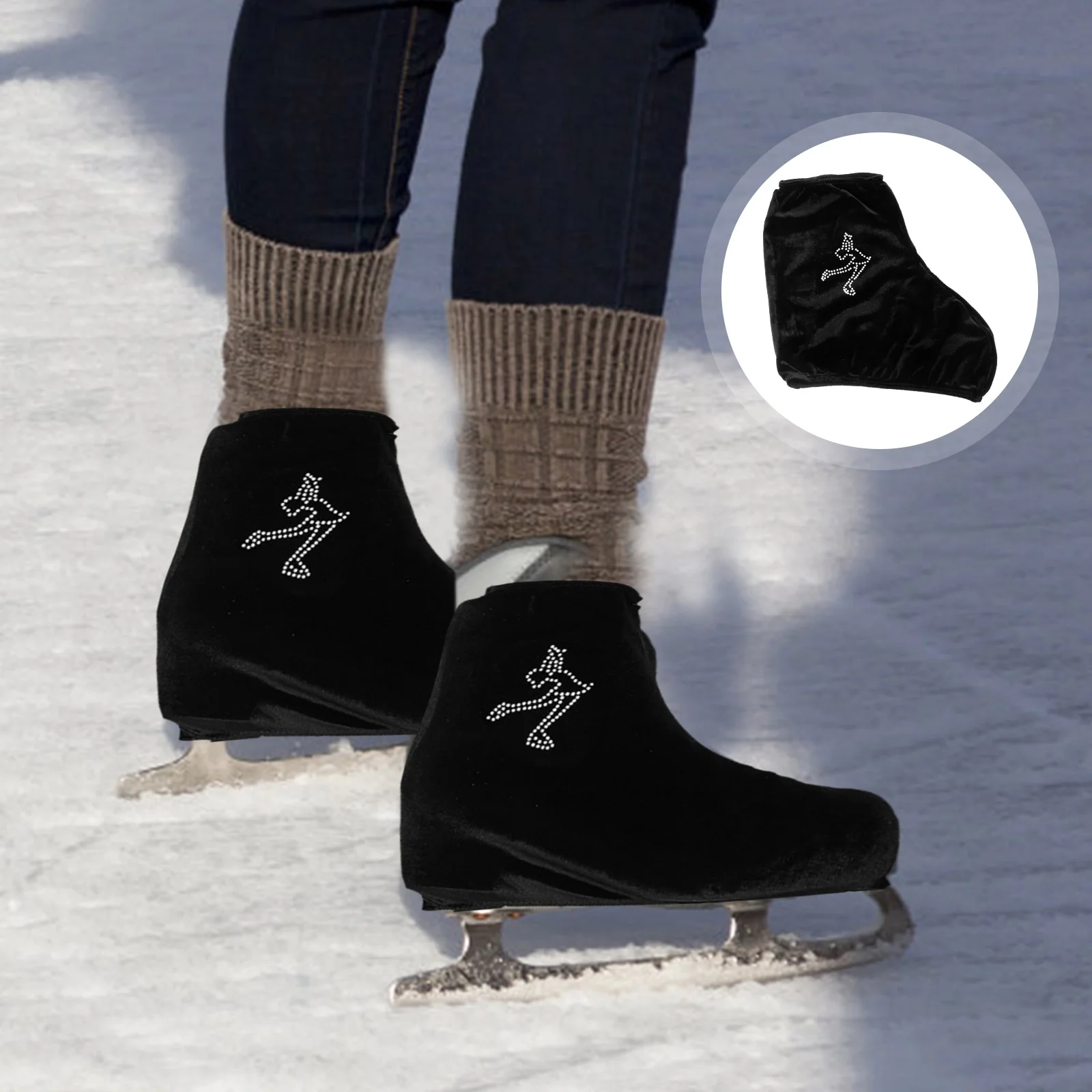 1 Pair Ice Skates Covers Guards Hockey Skates Guards Covers Skating Cover Accessories roller hockey skates ice skate protector skating shoe covers