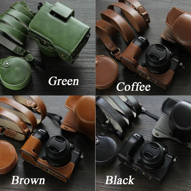 Fujifilm XS20 Luxury Leather Camera Bag Case Pouch For Fujifilm