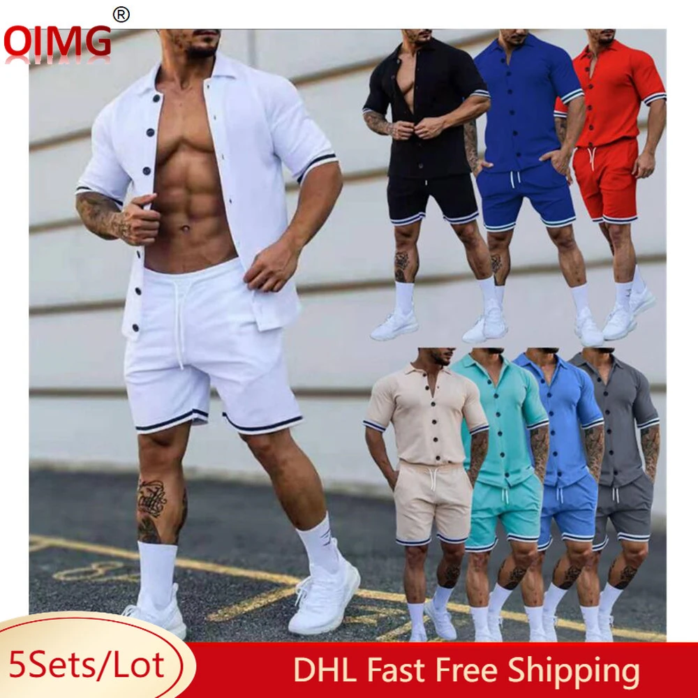 5 Bulk Items Wholesale Men Sets Summer Short Sleeve Outfits Two Piece Set  Casual T-shirt Top Shorts Mathing Sets Tracksuits 8121 - Men's Sets -  AliExpress