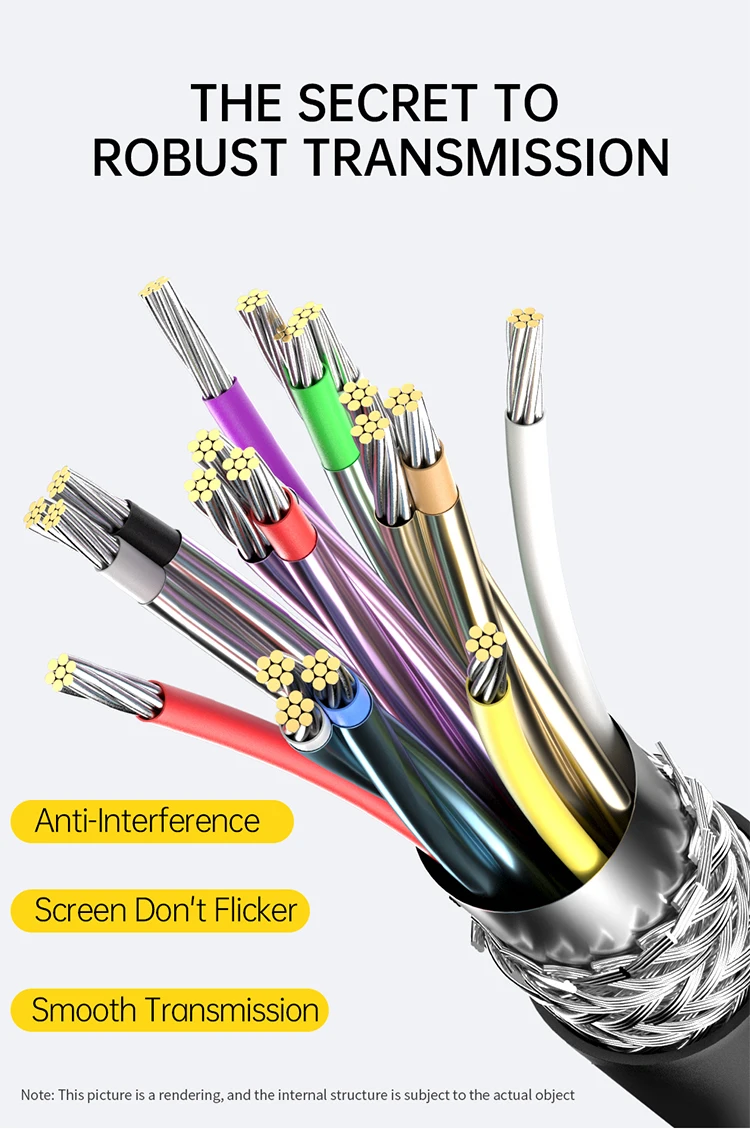 Câble USB 4 Type-C Thunderbolt 3 - 40Gbps, 0,8m, 100W - Certifié - Kenable