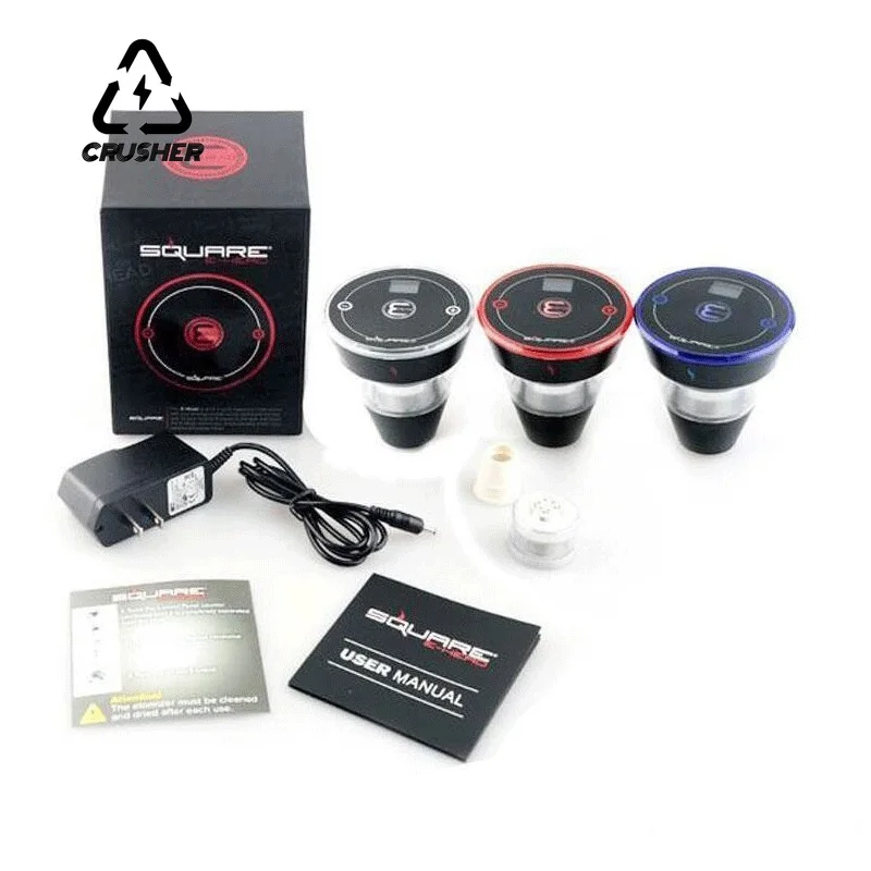CRUSHER Premium Square Hookah Bowl Set Rechargeable Electric E-Head For Tobacco Shisha Water Pipe Bowls Smoking Accessories hookah accessories hookah set
