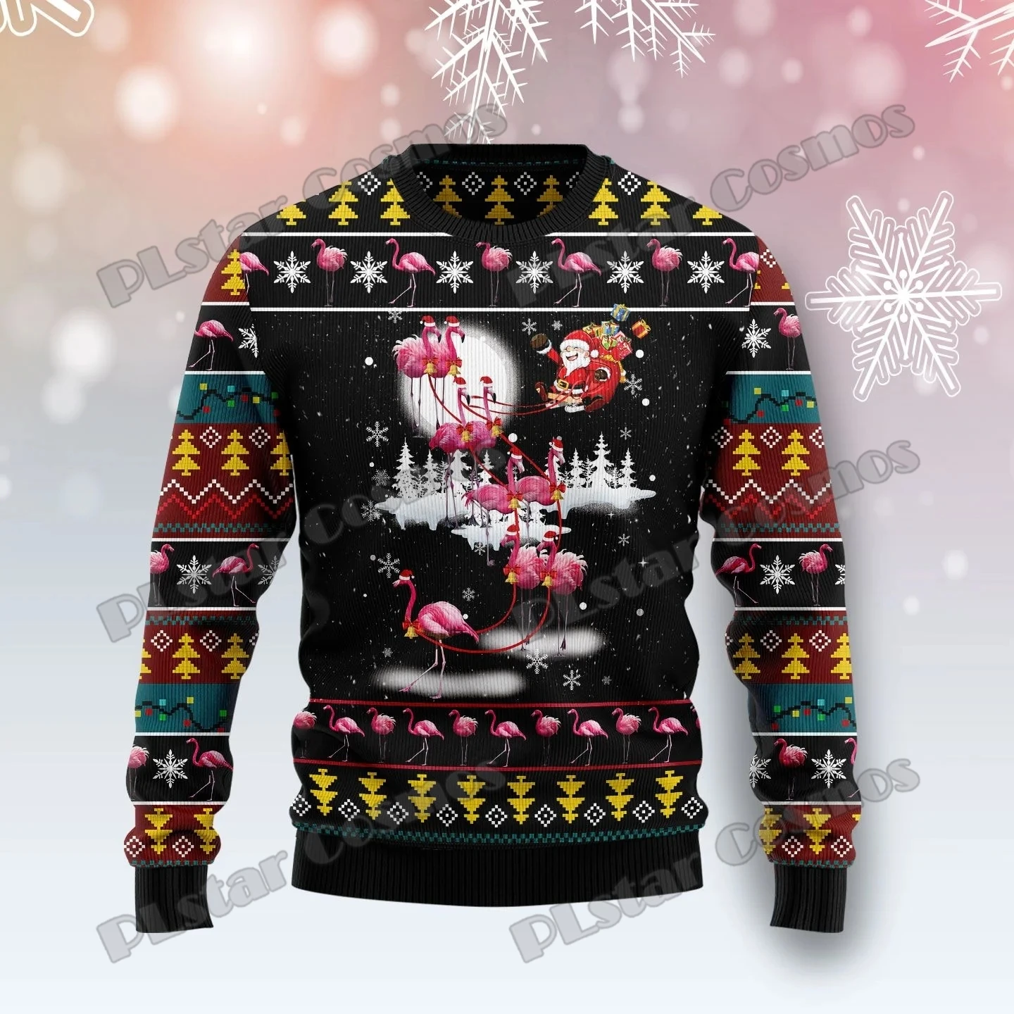 PLstar Cosmos Giraffe Schmetterling 3D Gedruckt Mode Herren Hässliche Weihnachten Pullover Winter Unisex Casual Stricken Pullover Pullover MYY36 – Detail 12