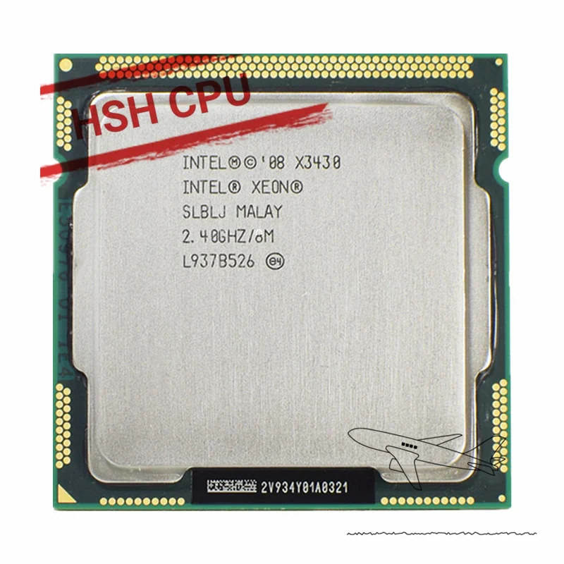 

Ntel Xeon X3430 2,4 ГГц четырехъядерный четырехпоточный 95 Вт ЦПУ процессор LGA 1156