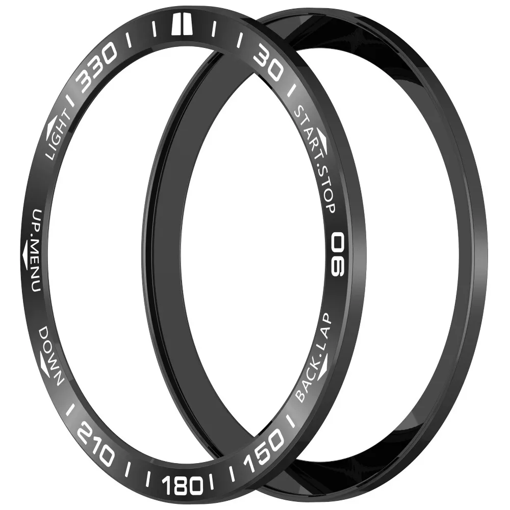 Sleek Metal Bezel Ring with Time/Speed Scale - Premium Protective Frame Bumper