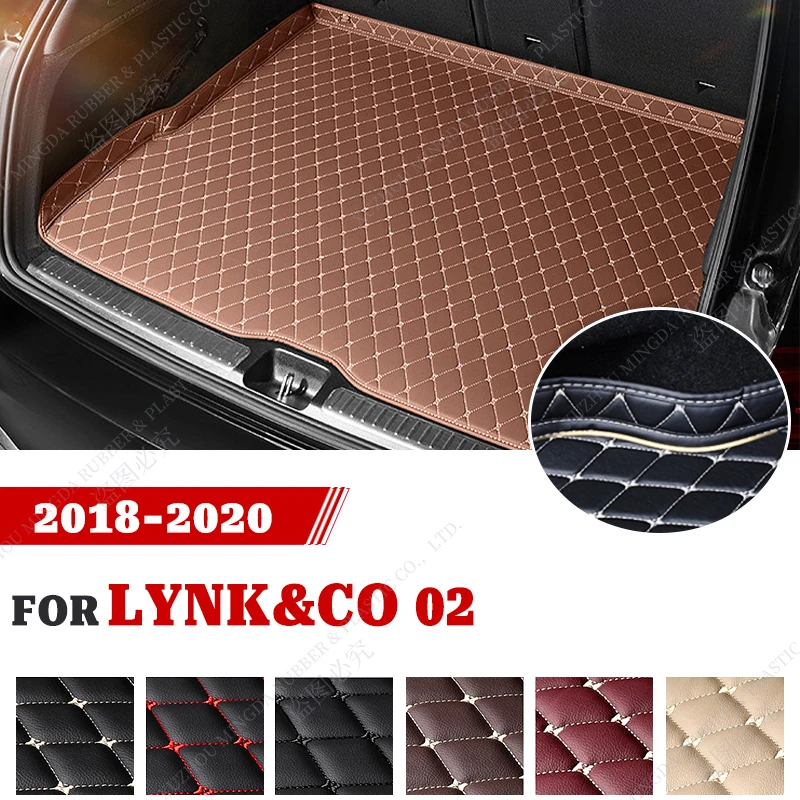 

Износостойкий коврик из искусственной кожи для багажника автомобиля LYNK & CO 02 2018 2019 2020, пользовательские автомобильные аксессуары, украшение интерьера автомобиля
