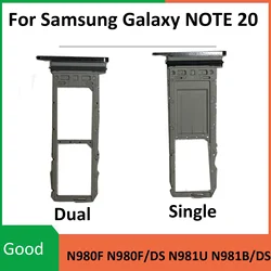 Dual Sim Card Tray Slot Holder Replacement for Samsung Galaxy Note 20 5G (NOTE 20 - Single Red)
