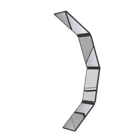 กระจกแต่งหน้าแบบพับได้สี่ทบ มุมมองหลากหลาย สำหรับดูส่วนบนของศีรษะและด้านหลังศีรษะ 5