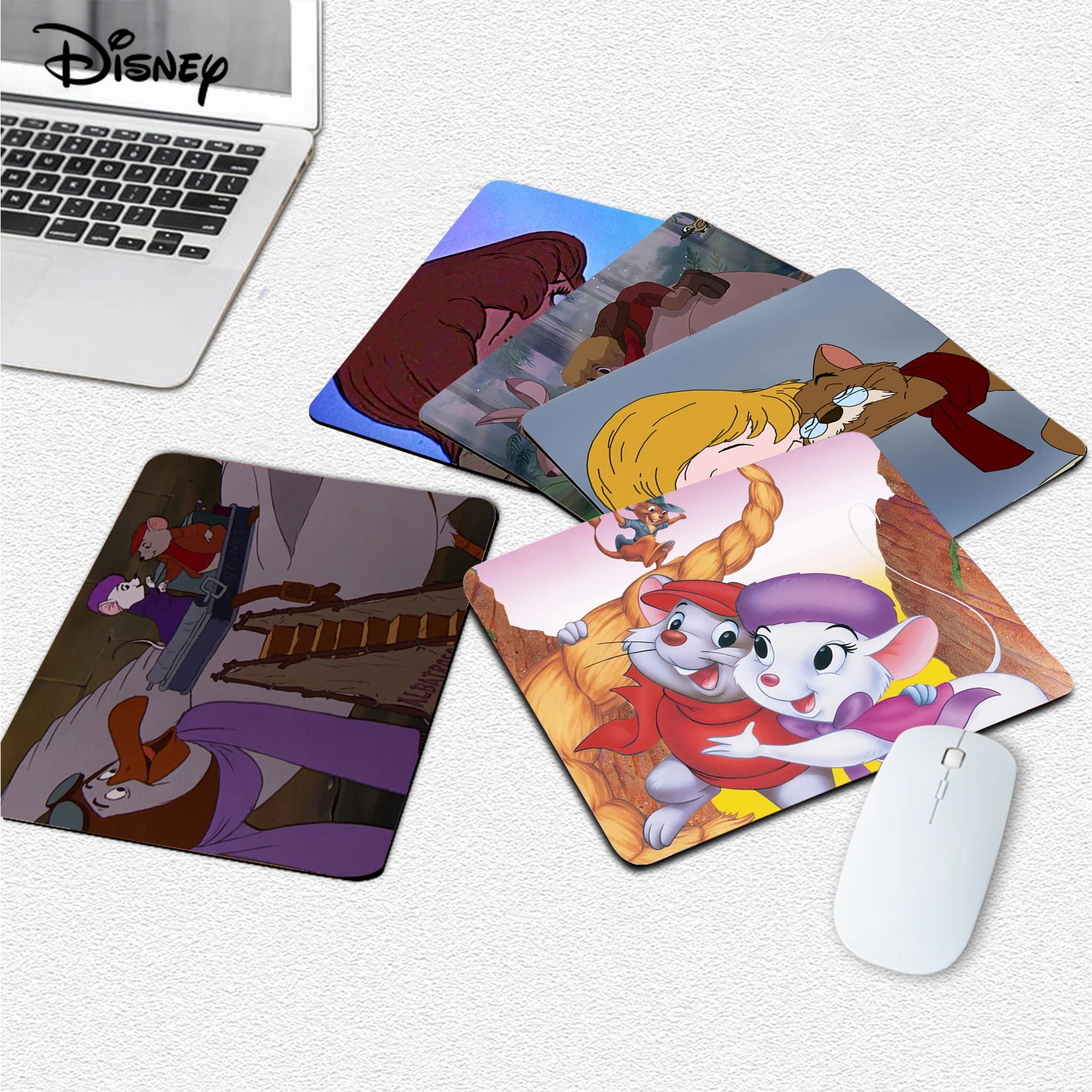 

Disney The Rescuers Mousepad Animation Office Computer Desk Mat Table Keyboard Big Mouse Pad Laptop Cushion Non-slip Desktop Mat