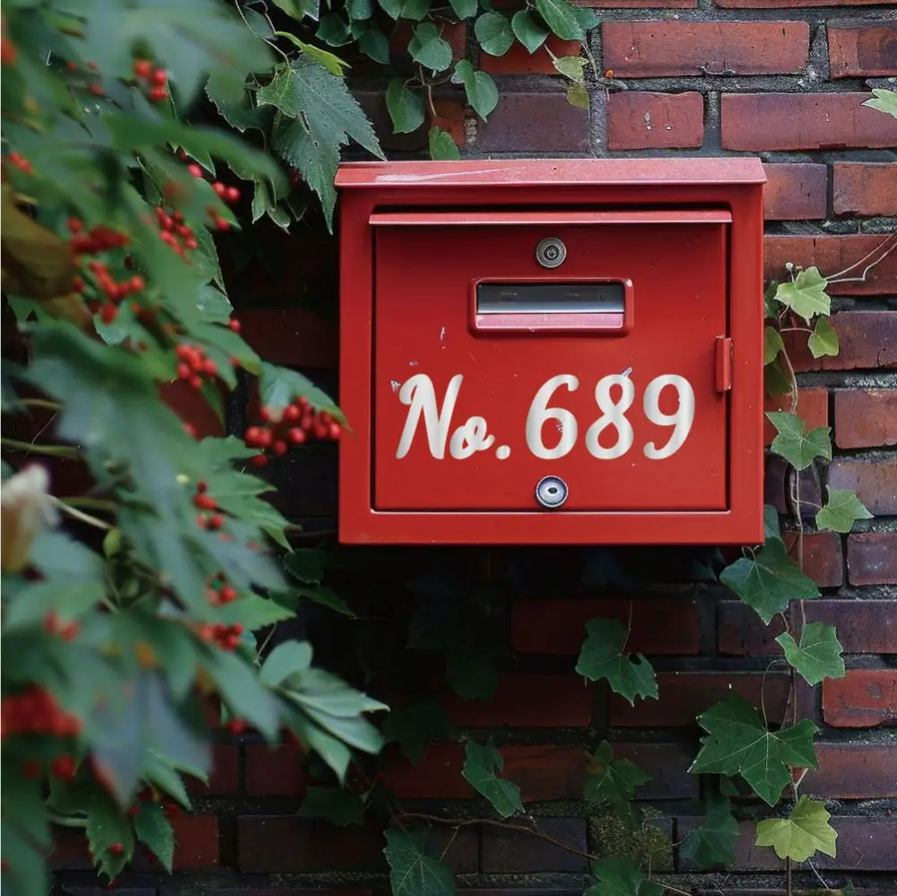 Number Stickers Letter Stickers 5Pcs/set Colorful Letter Stickers Self-Adhesive vinyl Alphabet Number Sticker for Mailbox Sign Door Address Number Cards Cups