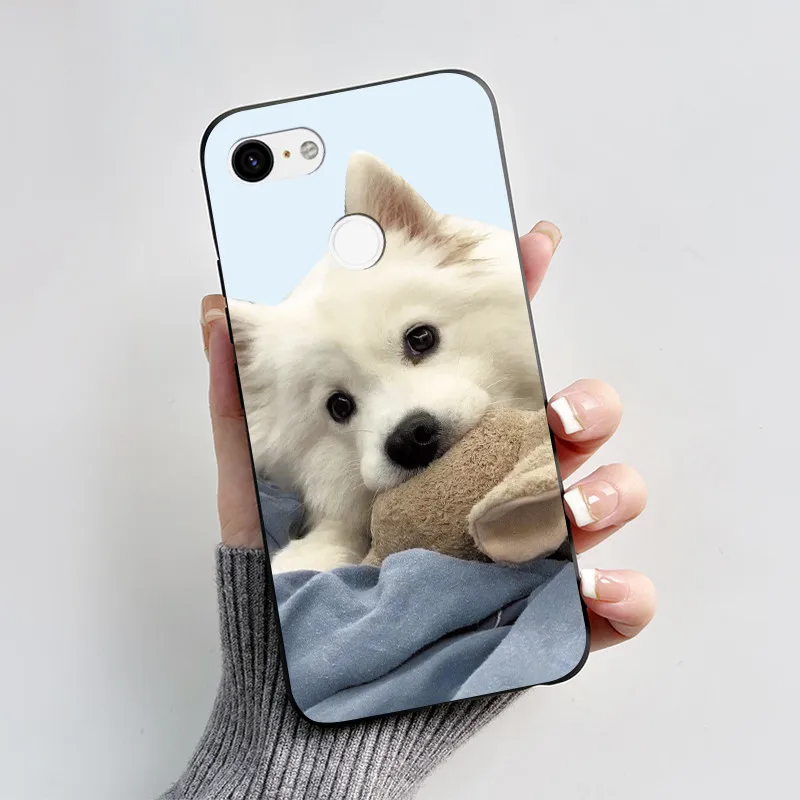 Charming Heart Cartoon Black Bumper Soft TPU Silicone Phone Case