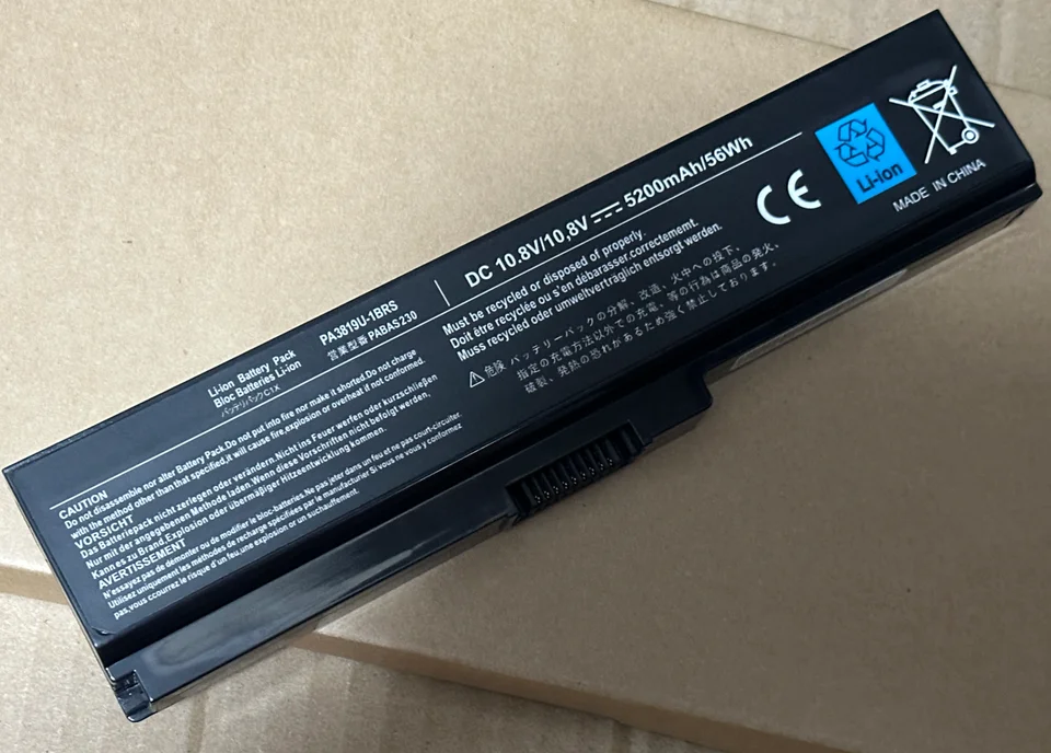 AT Batteria 5200mAh 10,8V Per Toshiba Satellite PRO L670 – 6 Celle, Li-Ion, Alta Capacità, Garanzia Italiana