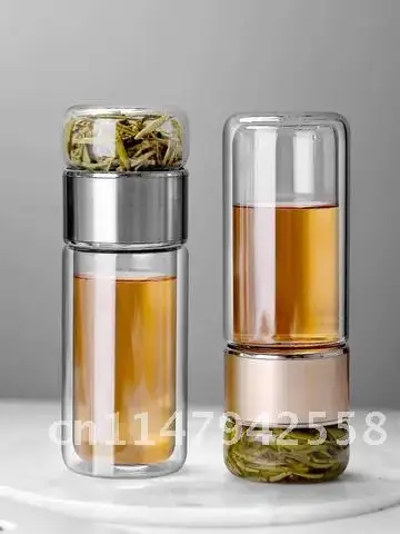 

Высококачественная стеклянная портативная бутылка для чая с фильтром, бутылка для чая, посуда для отдыха на открытом воздухе, спорта, кемпинга, питьевая стеклянная чашка, Экологически чистая