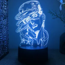 

3d Lamp Anime JoJo Bizarre Adventure for Bedroom Decor Light Birthday Gift Manga Jojo Figure Led Night Light Jotaro Kujo
