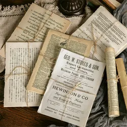 Papier artisanal Vintage, 10 feuilles, pour Scrapbooking, Journal intime, Collage, décoration d'arrière plan, bloc notes rétro, papeterie, DIY bricolage 