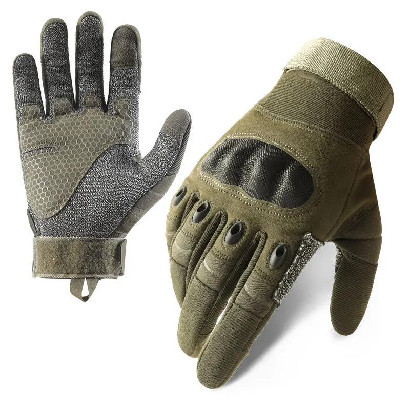 

Tactical Gloves Men's Outdoor Climbing Special Forces Shell Cut-Resistant Cross-Border Full Finger Riding Protective Gloves