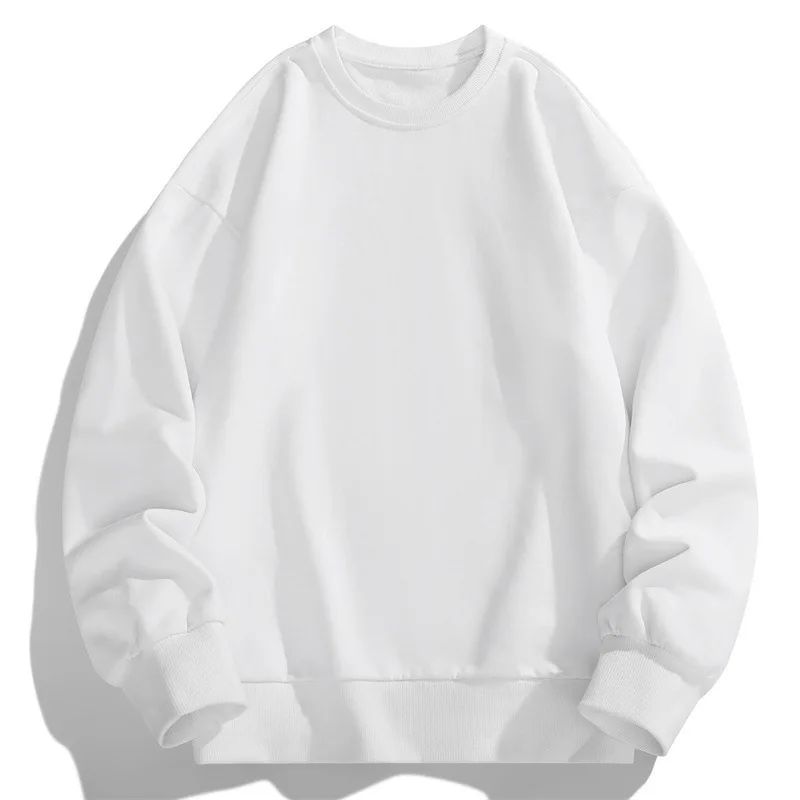 Commute Round Neck Basic Sweatshirts Solid Color Spring Autumn Men's Clothing Long Sleeve Korean Youthful Vitality Pullovers New