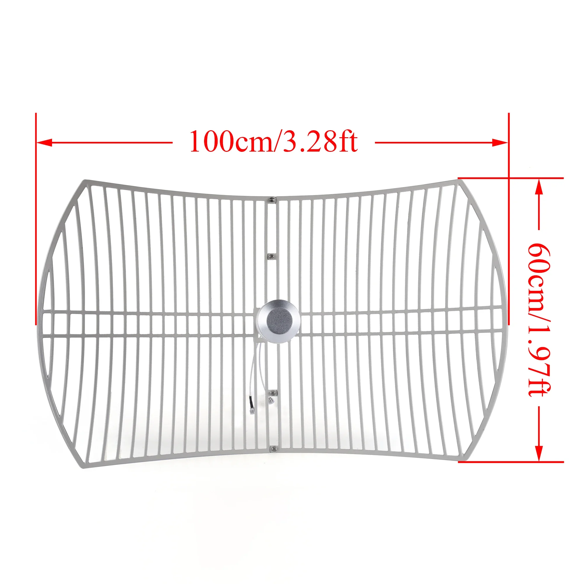 Outdoor Long Range Bipolarized Parabolic Grid Antenna 24dBi 1710-3800M for Improve 3G 4G 5G Mobile WiFi Network Stability Speed
