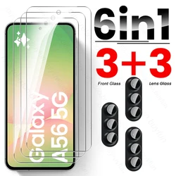 8-in-1 Protective Case with Screen and Camera Lens Protectors for Samsung A56 5G (6In1 3Front 3Lens)