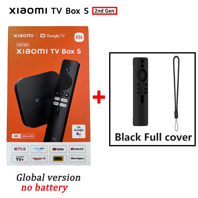 Xiaomi Mi Box S 2nd Gen 4K Ultra HD 2GB/ 8GB Media Player For Android TV -  Black