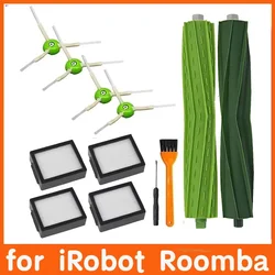 Dual Multi-Surface Rubber Roller Brushes Replacement for Robot Vacuum Cleaners (12PCS)