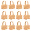 20 Pcs Wood Chip Candy Hamper Mini Basket Gift Package Wooden Small Decorations Woven Baskets Playing House Tote Baby Fruit 5