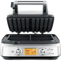 BWM640XL Smart 4-Slice Waffle Maker, Silver 1