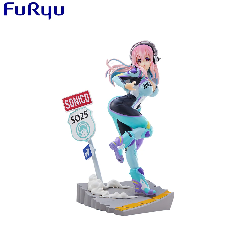Original Genuine 19cm Super Sonico Anime Action Collectible Model