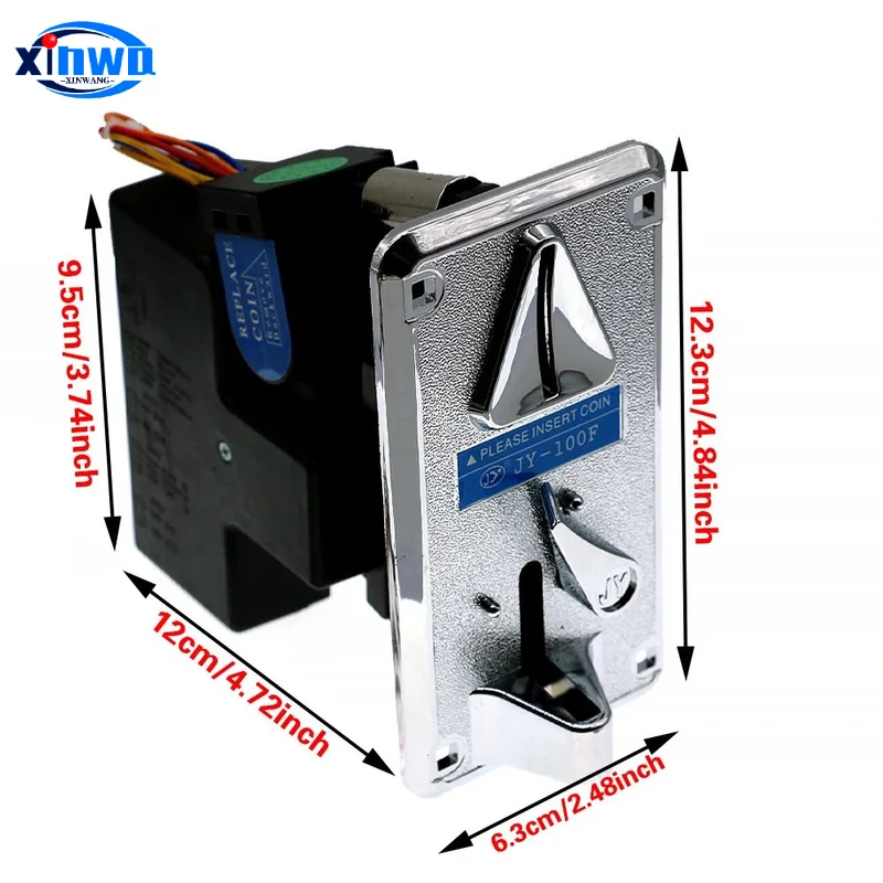 JY100 Coin Acceptor Single Token Selector Mechanism Crane Claw Vending Machine Pinball Parts Neo Geo Arcade Slot Game