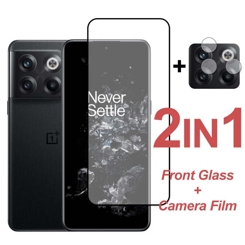 Verre pour OnePlus 10T Nord 3 CE 2 Lite 10R couverture complète verre trempé OnePlus 10T Ace 2V Pro protecteur d'écran d'objectif de caméra de course