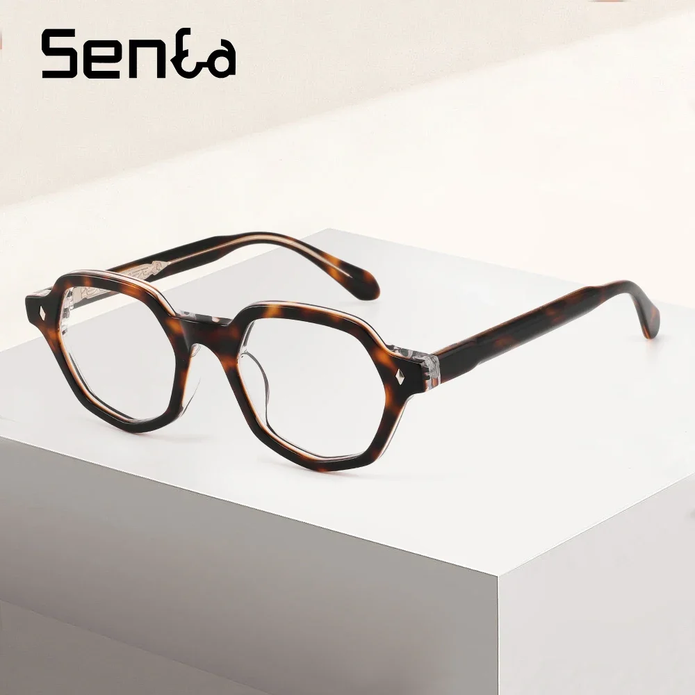 

Очки для чтения для мужчин и женщин, толстая дизайнерская ацетатная оправа, оптика для близорукости, индивидуальное изготовление, с защитой от синего света