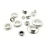 Stainless Steel Flat Eyelets Inside Diameter 5/6/8/10 mm Button Metal Shoe Eye Buckle Leather Rivets File Bag Rack Hollow Nail 3