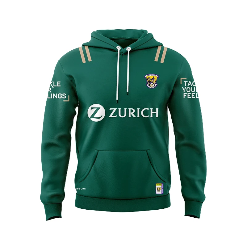 Wexford Jersey 3 Stripe Home Goalkeeper Ireland Pullover Hooded Mens Top Quality Free Delivery