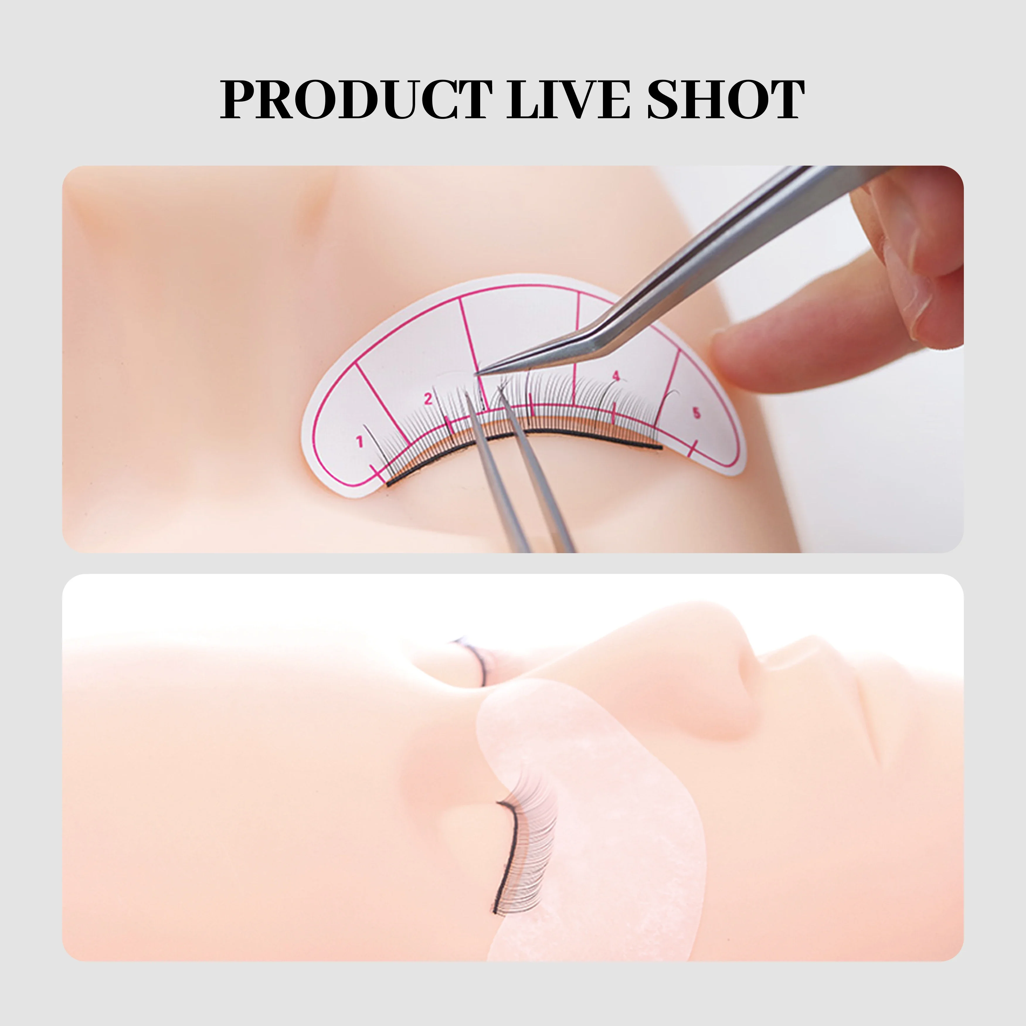 Makeup tools Eye makeup tools Eyelash extension Fake Head Mould Mannequin Head Training Makeup Model Rubber Eye Facial Eyelash Eyelash Extension Makeup Practice Heads