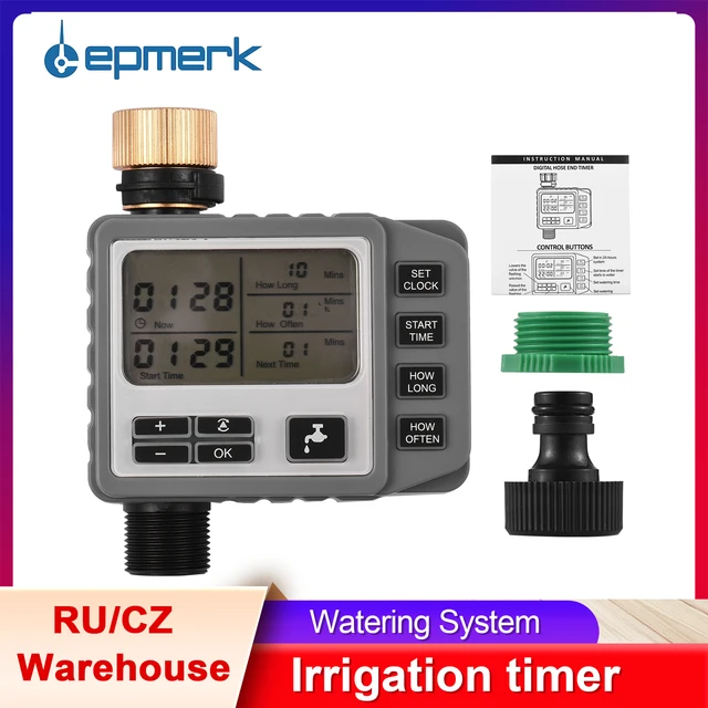 Lepmerk Digitális Öntözési Időzítő -Öntözés Programozható Kültéri Automatikus Öntözőberendezés A Gyep Kertjének Üvegházához