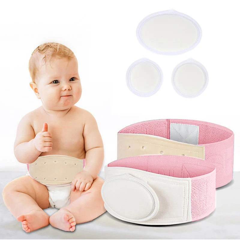 Infant Inguinal Umbilical Hernia Belt Navel Support Stickers Treatment Newborn Baby Belly Button With 3 Hernia Pad