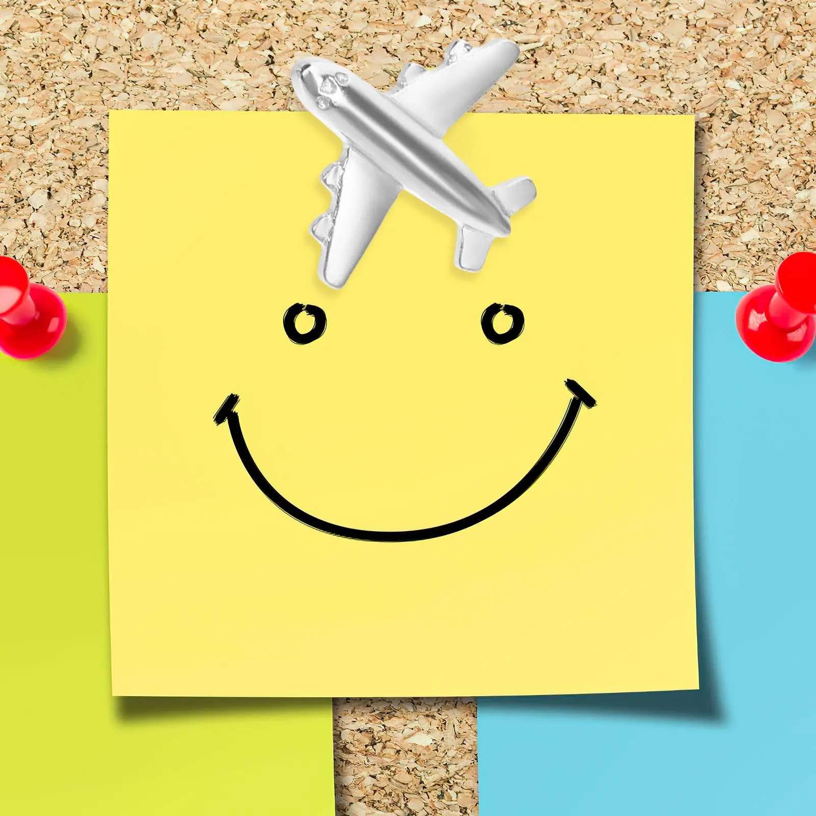 Push Pins Airplane Soft Wooden Board Photo Bulletin Board 12pcs push pins