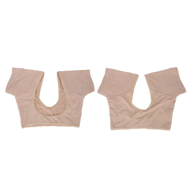 Underarm Sweat Vest Quick Dry Breathable Mesh Reusable Armpit Sweat Pads for Women Girls Skin Color Underarm Sweat Shirt 6