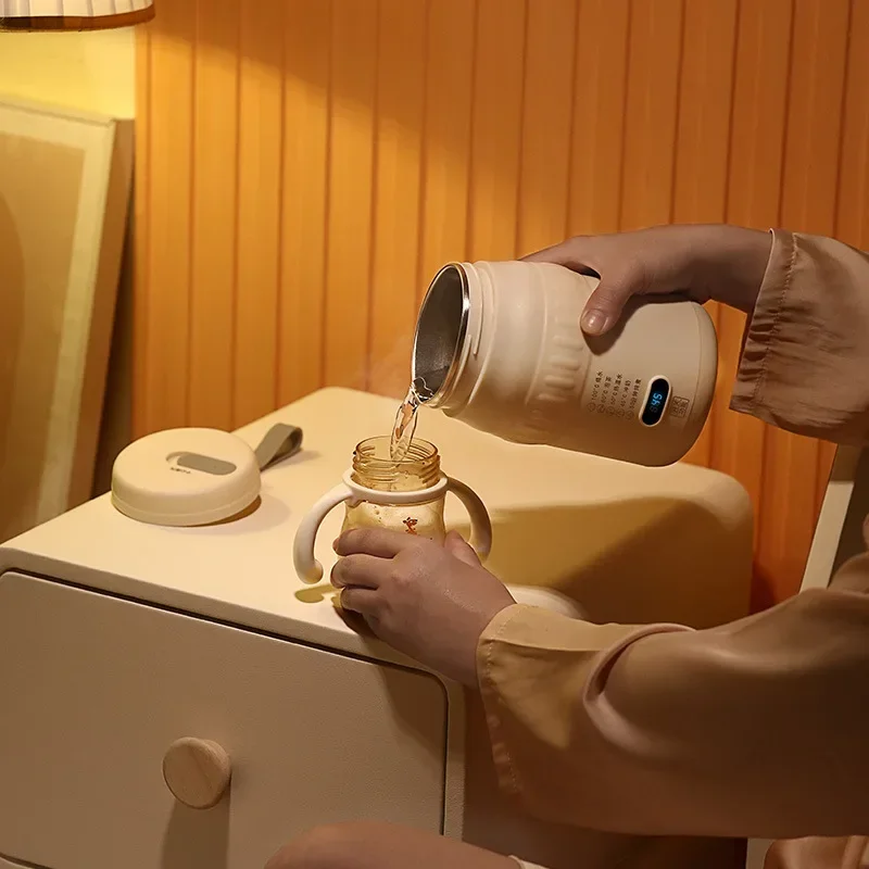 water cupPortable Travel Car Heated Water Bottle Small Constant Temperature Cup Electrical Heating Water Cup Insulated Tumbler