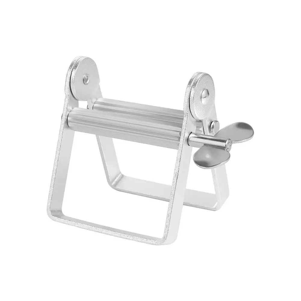Mini Rolling Toothpaste Squeezer Tightener Squeezing Tool Tooth Paste Dispenser Aluminum Silver Cosmetic Paint Extruder Lazy toothpaste squeezer,toothpaste dispenser