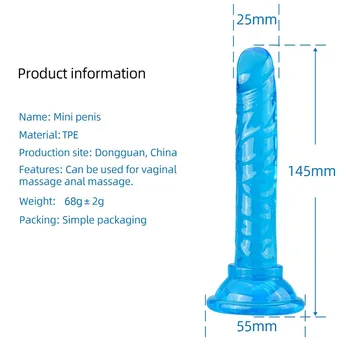 It Is Good Dildo Anal Masturbator Sex Toys for Couples Crystal Jelly Dildo Suction Cup Penis Thrusting Dildo Phalos for Women Ho 6