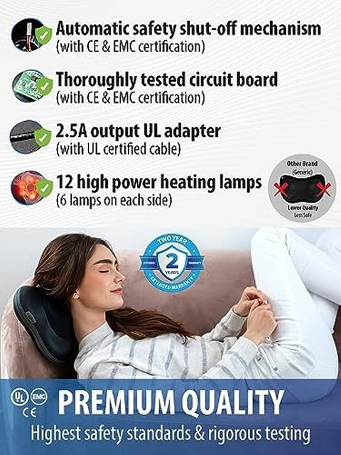 Shiatsu Heating Back and Neck Massager 