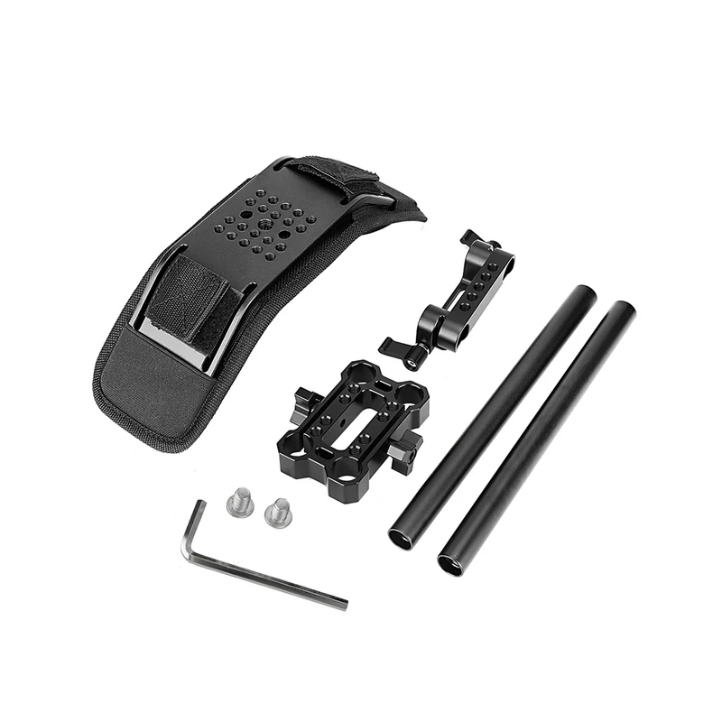 Szrig Ombro Kit de Montagem Deve Almofada para 15 mm Trilho Suporte Rig Riser Railblock se Encaixa Dlsr e Câmera Filmadora Acessórios - Image 3
