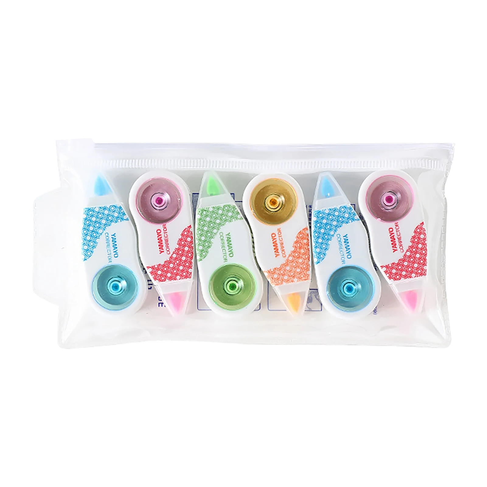 

Миниатюрная карманная Корректирующая лента для детей, альбом для студентов, белый, для школы и офиса, для снятия заметок, клейкая мгновенная мышь, 6 шт.