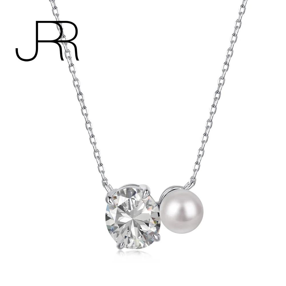 

Женская цепочка-чокер из серебра 925 пробы, с жемчугом