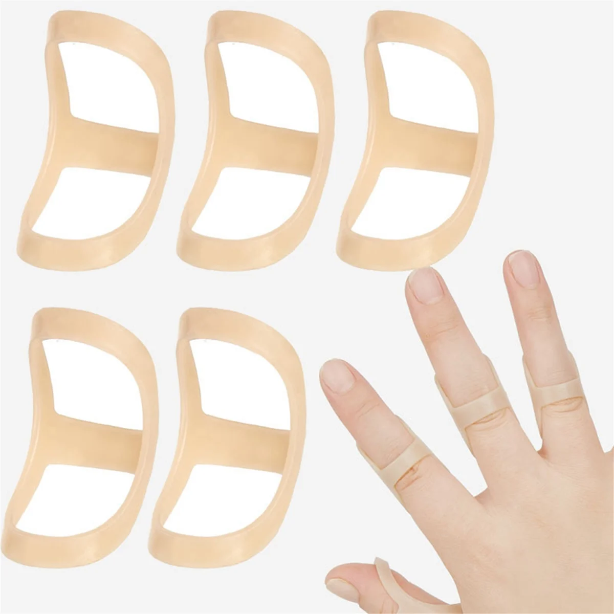 E Oval Finger Splint, Finger Splint, Support and Protection for Arthritis, Stabilizer Brace-5, 6, 7, 8, 9 Sizes