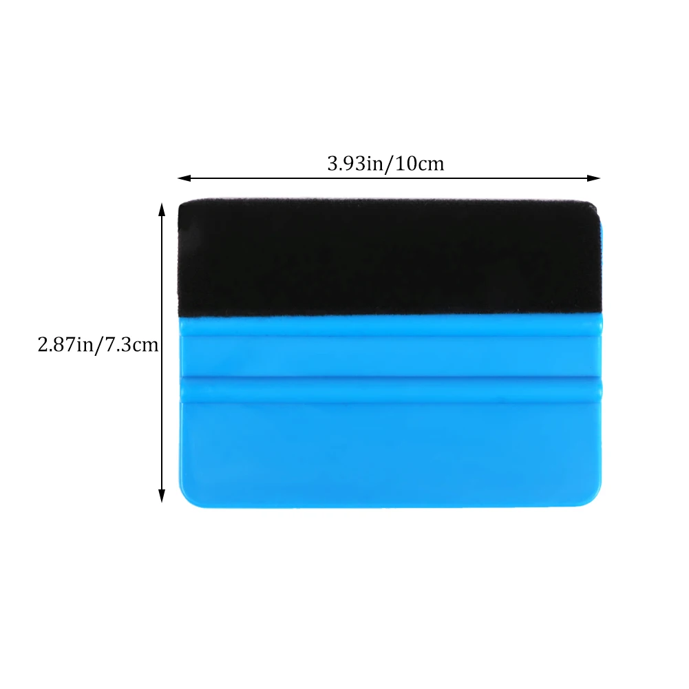 10Pcs Durable blue squeegee felt edge scraper for car decals vinyl wrapping & tint tools CSV razor blade scraper car wrapping tools vinyl squeegee window tinting squeegee automotive film tools scraper tool kit razor blade scrapers window tint squeegee car vinyl scraper